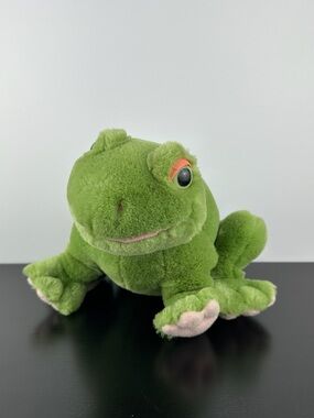 24K Polar Puff Rare Special Effects Rinaldo Green Pink Frog 9” #4418 1991 Plush